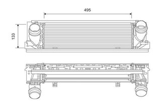 ΨΥΓΕΙΟ INTER. 2,5-2,8-3,0 ΠΕΤΡ. (495x133 για BMW SERIES 3 (F30/F31) SDN/S.W. 12-14