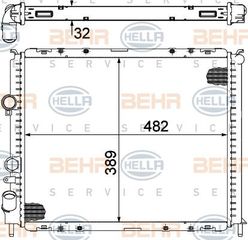 ΨΥΓΕΙΟ ΒΕΝΖ-ΠΕΤΡ +A/C(48x41) ΒΙΔ.ΒΕΝΤ. για RENAULT CLIO 98-01