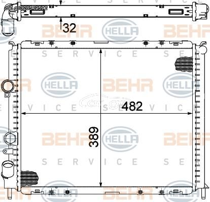 ΨΥΓΕΙΟ ΒΕΝΖ-ΠΕΤΡ +A/C(48x41) ΒΙΔ.ΒΕΝΤ. για RENAULT CLIO 98-01