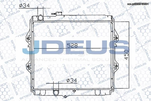 ΨΥΓΕΙΟ ΝΕΡΟΥ 2,4D(45x52,5x3,5)(ΕΝΙΣΧΥΜEN για TOYOTA HI-LUX (LN 145) 2WD 98-01