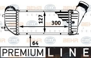 ΨΥΓΕΙΟ INTERCOOLER 2.0 HDi ΠΕΤΡΕΛΑΙΟ (300x125x64) για CITROEN XSARA 00-04