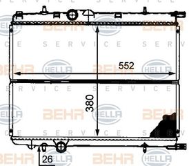 ΨΥΓΕΙΟ 1.4-1.6-2.0 +/-A/C(38x56x2.7) -02 για PEUGEOT 307 01-05