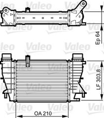 ΨΥΓΕΙΟ INTERCOOLER 1.5 dCi ΠΕΤΡΕΛΑΙΟ (210x202x62)ΚΟΥΜΠΩΤΑ για RENAULT CLIO III 2006-2009 (BR0 1/CR0 1)