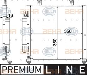 ΨΥΓΕΙΟ A/C BENZINH (35x35.5x2.0) για OPEL AGILA 99-08