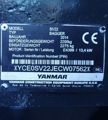 Εκσκαφάκι (διαβολάκι) Yanmar 2015 SV15 , SV16 , SV22-thumb-7