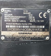Εκσκαφάκι (διαβολάκι) Yanmar 2015 SV15 , SV16 , SV22-thumb-11