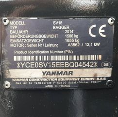 Εκσκαφάκι (διαβολάκι) Yanmar 2015 SV15 , SV16 , SV22-thumb-12