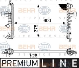 ΨΥΓΕΙΟ 1,4-1,6-1,8 +AC(60x37)(ΠΑΡ.ΔΙΑΓ) για OPEL ASTRA G 98-04