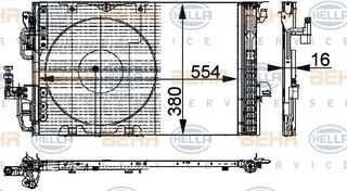 ΨΥΓΕΙΟ A/C 02-04 (55.5x38.2x1.(ΠΑΡΟΧΕΣ-ΦΙΛΤΡΟ ΑΝΤΙΘΕΤΗ ΠΛΕΥΡΑ) για OPEL ASTRA G 98-04