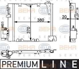 ΨΥΓΕΙΟ A/C 1.7-2.0-2.2TD (35.5x38.2x2.0) για OPEL ASTRA G 98-04