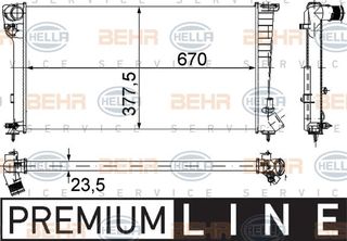 ΨΥΓΕΙΟ1.8-1.9cc ΠΕΤΡΕΛΑΙΟ (67x38) -A/C (Μ/ΑΣΦ για CITROEN BERLINGO 96-02