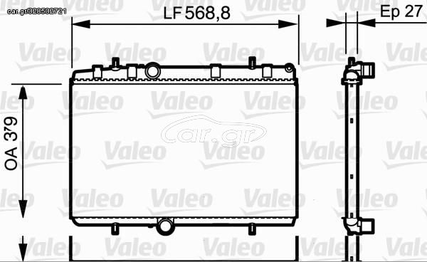 ΨΥΓΕΙΟ 1.6 HDi (B) (38x56.2x3.2) για CITROEN BERLINGO 02-08