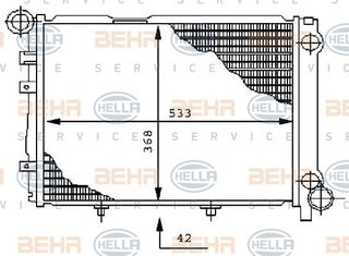 ΨΥΓΕΙΟ 2.0-2.5 D-TD (53x37) Μ/Α για MERCEDES E CLASS (W124) 85-92