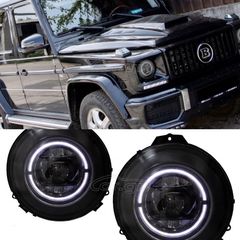 ΦΑΝΑΡΙΑ ΕΜΠΡΟΣ Full LED Headlights MERCEDES G-Class W463 (2005-2017) Black Facelift 2018 Design