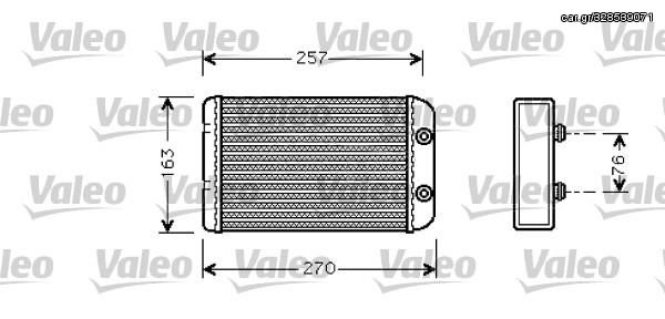 ΨΥΓΕΙΟ ΚΑΛΟΡΙΦΕΡ (B) +/-ΑC (220x156) TYΠΟΥ DENSO για FIAT BRAVO 07-14