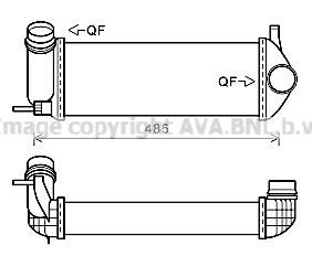 ΨΥΓΕΙΟ INTERCOOLER 1.2 TCE ΒΕΝΖΙΝΗ - 1.5 DCi ΠΕΤΡΕΛΑΙΟ (375x145x64) ΚΟΛΑΡΑ ΚΟΥΜΠΩΤΑ για RENAULT KANGOO 08-13