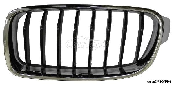 ΚΑΡΔΙΑ ΜΑΣΚΑΣ (ΧΡΩΜΙΟ/ΜΑΥΡΗ) (SPORT) για BMW SERIES 3 (F30/F31) SDN/S.W. 12-14