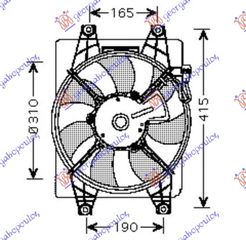 ΒΕΝΤ. A/C ΚΟΜΠΛΕ ΒΕΝΖ-ΠΕΤΡ,  (ΜΗΧ+ΑΥΤΟΜ) για HYUNDAI ACCENT SDN 99-02