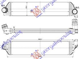 ΨΥΓΕΙΟ INTERC. 2,3 SDTi  (730x173x50) για OPEL MOVANO 09-19