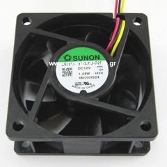 ΑΝΕΜΙΣΤΗΡΑΣ 12V DC 60x60x25mm 3-C 0,12A 1,44W 40m3/h 34dBA ΡΟΥΛΕΜΑΝ SUNON