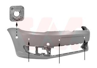 ΠΡΟΦΥΛΑΚΤΗΡΑΣ ΕΜΠΡΟΣ ΒΑΦ. (ΜΕ PDC) για VW TOURAN 10-15