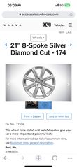 Volvo xc90 21 inch diamond cut inscription 