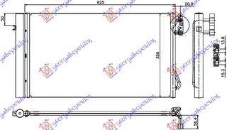 ΨΥΓΕΙΟ A/C 2.0-3.0 TURBO DIESEL(580x340x16) για BMW SERIES 3 (E92/93) COUPE/CABRIO 07-11