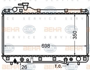 ΨΥΓΕΙΟ 2,0i16V+/-A/C(35x69,8)ΑΥΤΟΜ. για TOYOTA RAV 4 (XA10) 95-98