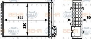ΨΥΓΕΙΟ ΚΑΛΟΡΙΦΕΡ (255x230x42) -1997 για RENAULT ESPACE 1992-2003 (J/S63/JEO)