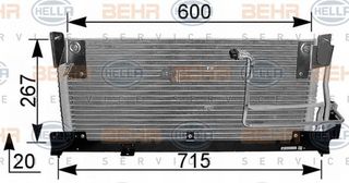 ΨΥΓΕΙΟ A/C ΓΙΑ ΟΛΑ (61x27.9x2.5) για OPEL TIGRA 95-04