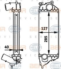 ΨΥΓΕΙΟ INTERCOOLER 1.4 D ΠΕΤΡΕΛΑΙΟ (285x125x40) για MINI COOPER/ONE (R50/R53) 02-06