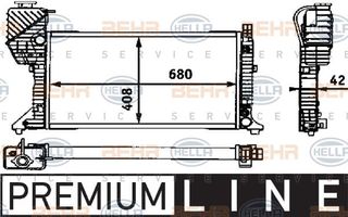 ΨΥΓΕΙΟ -00 ΜΗΧ/ΑΥΤ. +A/C (68x40,8) (MAHLE BEHR PREMIUM LINE) για MERCEDES SPRINTER 208-416 (W901-905) 95-06