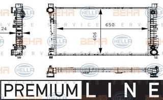 ΨΥΓΕΙΟ C180 ΧΩΡΙΣ/COMPRESOR ΜΗΧΑΝΙΚΟ +/- A/C (650x407) για MERCEDES C CLASS SDN/S.W. 2000-2003 (W203)