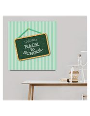 Παιδικός πίνακας σε καμβά back to school