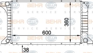 ΨΥΓΕΙΟ 2,5 TD (60x33,5) για FORD TRANSIT 92-95