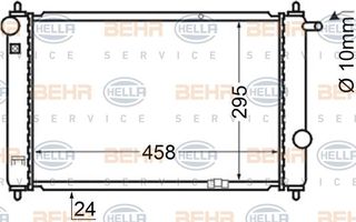 ΨΥΓΕΙΟ 800cc 6V (46x30) για DAEWOO MATIZ 98-00