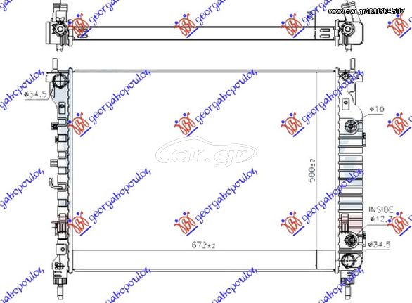 ΨΥΓΕΙΟ 2.2 TDCi ΑΥΤΟΜΑΤΟ ΠΕΤΡΕΛΑΙΟ (670x500x34) (KOYO) για OPEL ANTARA 06-15