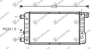 ΨΥΓΕΙΟ 0.9CC-1.1CC Μ/Χ A/C (45x24) (VAL.CLASSIC) για FIAT SEICENTO 98-01