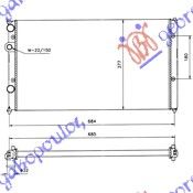 ΨΥΓ. ΓΙΑ ΟΛΑ BZ/DS +A/C (63x38)(ΠΑΡ.ΟΔ) για SEAT CORDOBA 95-97