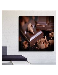 Πίνακας σε καμβά με σοκολάτα