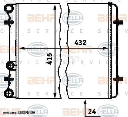 ΨΥΓ. 1.4-1.6 ΜΗΧ. -A/C (43x41.5x2.3) (VALEO CLASSIC) για SKODA OCTAVIA 4 97-10