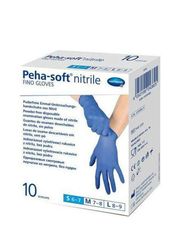 Hartmann Peha-Soft Nitrile Fino Γάντια Νιτριλίου Χωρίς Πούδρα Μπλε Small 10τεμάχια