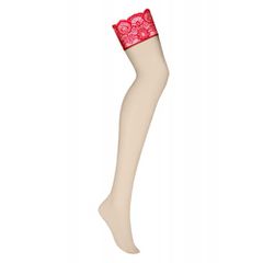 Obsessive Stocking with Red Lace Top-thumb-4