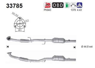 ΚΑΤΑΛΥΤΗΣ SEAT IBIZA / CORDOBA 1.4/1.6  2006-2015      KARALOIZOS exhaust