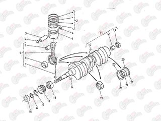 Στρόφαλος Kubota: 15371-23011-thumb-1