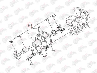 Αντλία νερού Kubota: 19883-73030-thumb-1