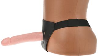 Realistic Strap On Vibrations Multispeed Natural 18 Cm Guilty To-thumb-1