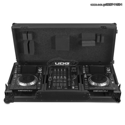 UDG GEAR U91046BL Ultimate Flight Case Set Denon DJ SC5000/ X1800 Black Plus (Wheels)