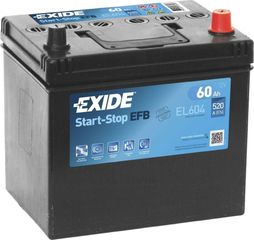 Exide EL604 Μπαταρία Αυτοκινήτου EFB Start-Stop 12V 60Ah/520A Δεξιά