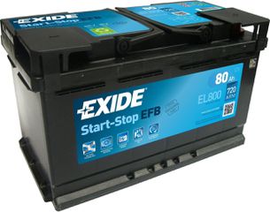 Exide EL800 Μπαταρία Αυτοκινήτου EFB Start-Stop 12V 80Ah/800A Δεξιά